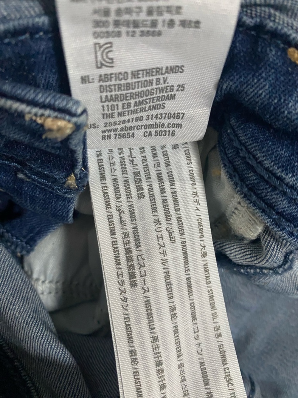 Abercrombie Kids Overalls Girls 9/10 Blue Jean Distressed Denim Classic Cowgirl - Picture 11 of 13